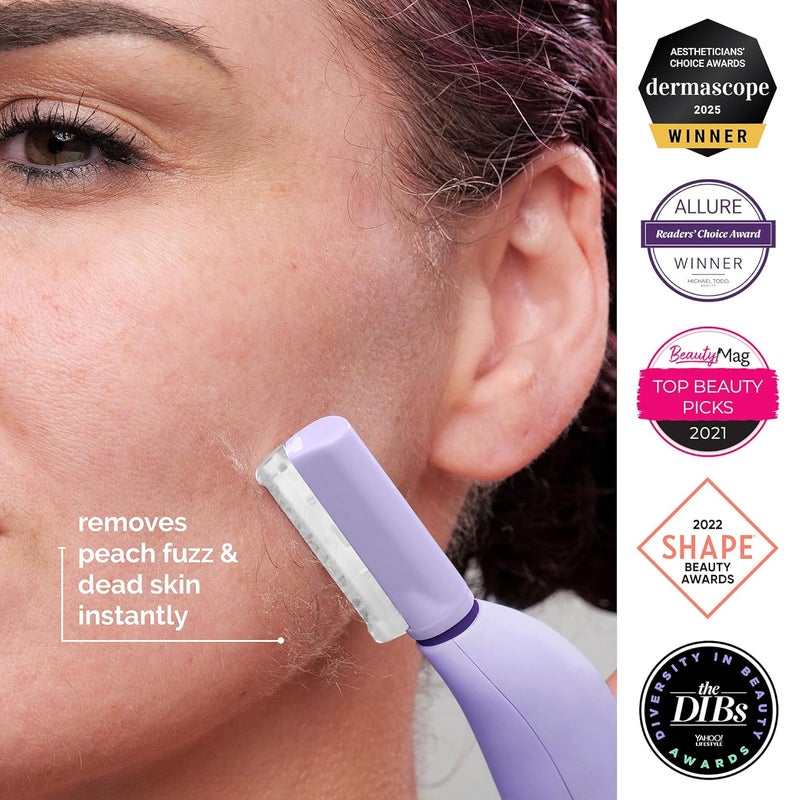 Michael Todd Beauty - Sonicsmooth – SONIC Technology Dermaplaning Tool - 2 in 1 Women’s Facial Exfoliation & Peach Fuzz Hair Removal System with 8 Weeks of Dermaplaning Blades - Image 3